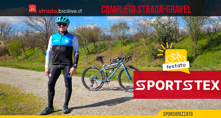 Test giacca e bib Sportstex per strada e gravel: dall’inverno alla mezza stagione