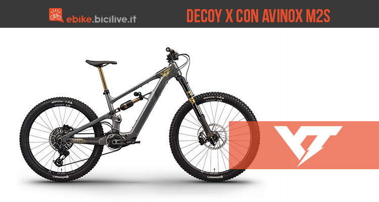 YT Decoy X: e-MTB gravity con motore Avinox M2S