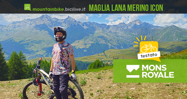 Test maglia in lana merino ICON di MONS ROYALE
